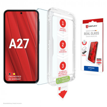 E.V.I. DISPLEX Real Glass ekraanikaitse Samsung Galaxy A27 5G jaoks (karastatud klaas, 9H, 0,33 mm, läbipaistev)