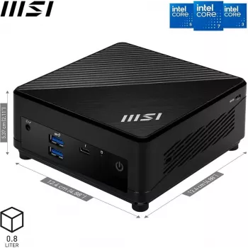 MSI Cubi 5 1MA-660AT Mini arvuti - Intel Core 5 120U, 16GB muutmälu, 500GB SSD, Windows 11 Home, must