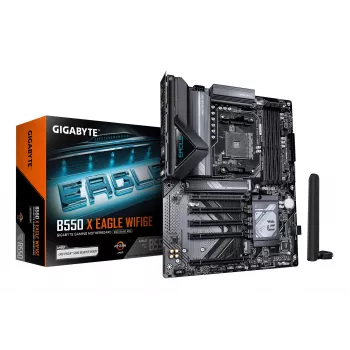 GIGABYTE B550 X EAGLE WIFI6E ATX-emaplaat - AMD AM4, DDR4, 128GB, 2.5GbE, Wi-Fi 6E, Bluetooth 5.2, PCIe 4.0, Dual M.2, HDMI/DP