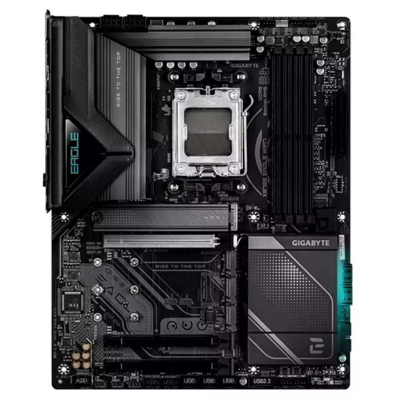 GIGABYTE X870E EAGLE WIFI7 AM5 ATX emaplaat, 4x DDR5, HDMI, DP, 4x M.2, USB4, Wi-Fi 7, 5GbE