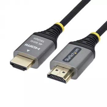 StarTech.com Premium High Speed HDMI-kaabel Ethernetiga - 3 m - must ja hõbedane - 4K 60Hz, 1440p 144Hz, 18 Gbps, HDMI 2.0, isane-isane