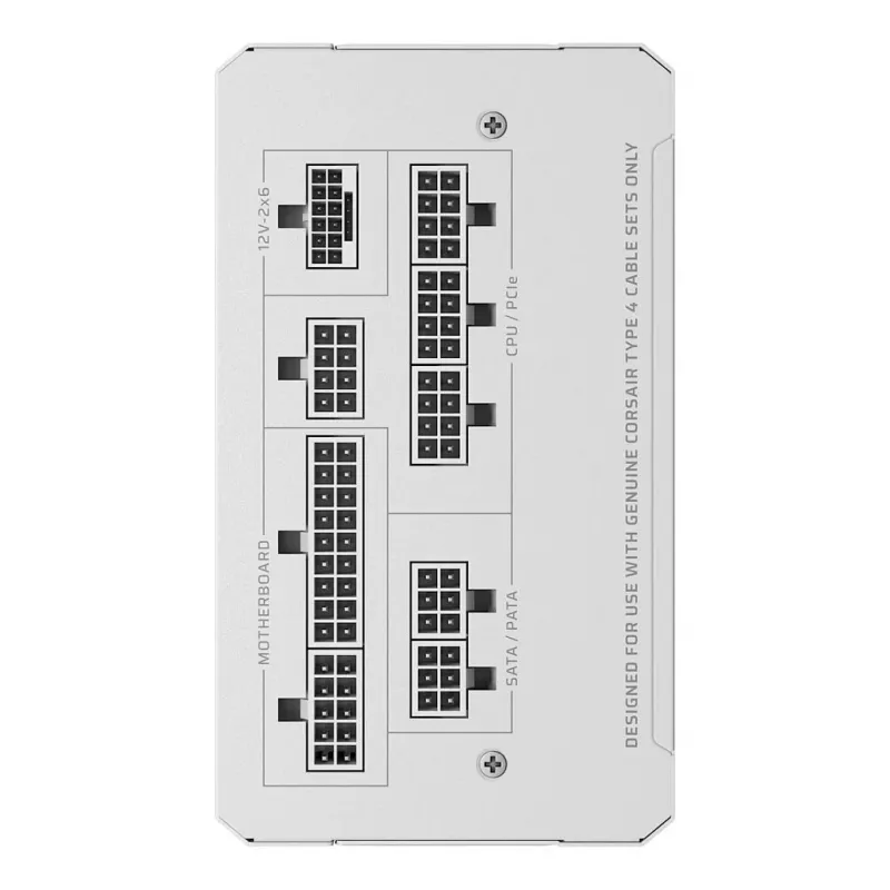 CORSAIR RMe White Series RM1000e 2026 Cybenetics Platinum Certified 1000W Fully Modular ATX 3.0 toiteplokk