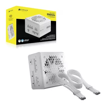 CORSAIR RMe White Series RM850e 2026 Cybenetics Platinum sertifitseeritud 850W täismodulaarne ATX toiteplokk