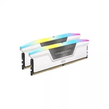 CORSAIR Vengeance RGB 32GB (2x16GB) DDR5 6000MHz CL38 Valge Dual Channel Kit