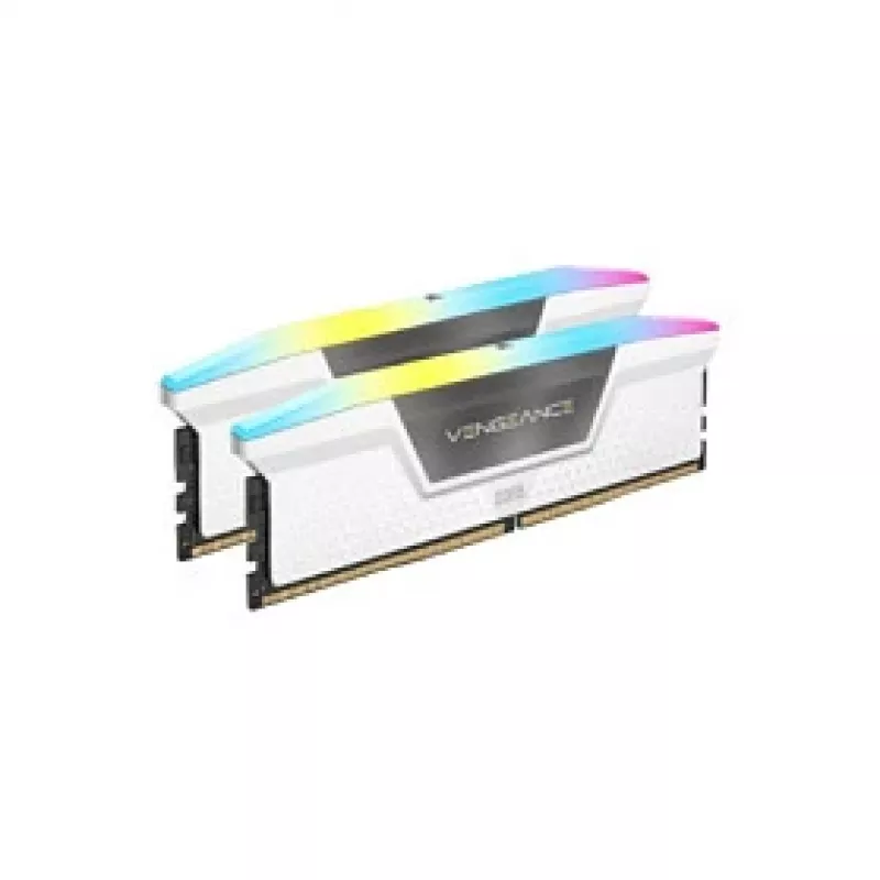 CORSAIR Vengeance RGB 32GB (2x16GB) DDR5 6000MHz CL38 Valge Dual Channel Kit
