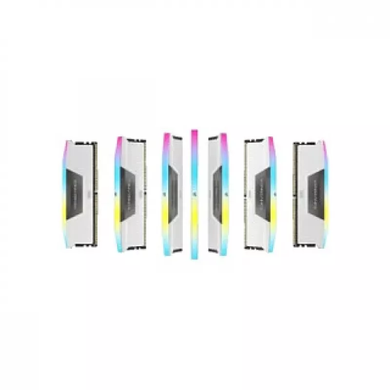CORSAIR Vengeance RGB 32GB (2x16GB) DDR5 6000MHz CL38 Valge Dual Channel Kit