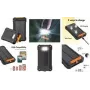 LogiLink Solar Power Bank 20000 mAh 20W PD QC 3.0 IP66 LED Taskulamp Must/Oranž