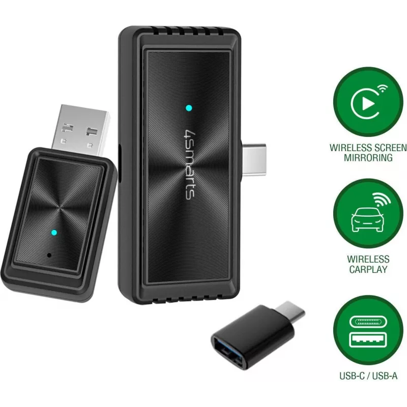 4smarts Juhtmevaba CarPlay ekraani peegeldamise adapter must