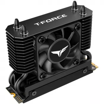 Team Group T-Force GC PRO 2TB M.2 2280 PCIe Gen5 NVMe SSD koos T-FORCE DARK AirFlow jahutusradiaatoriga, must