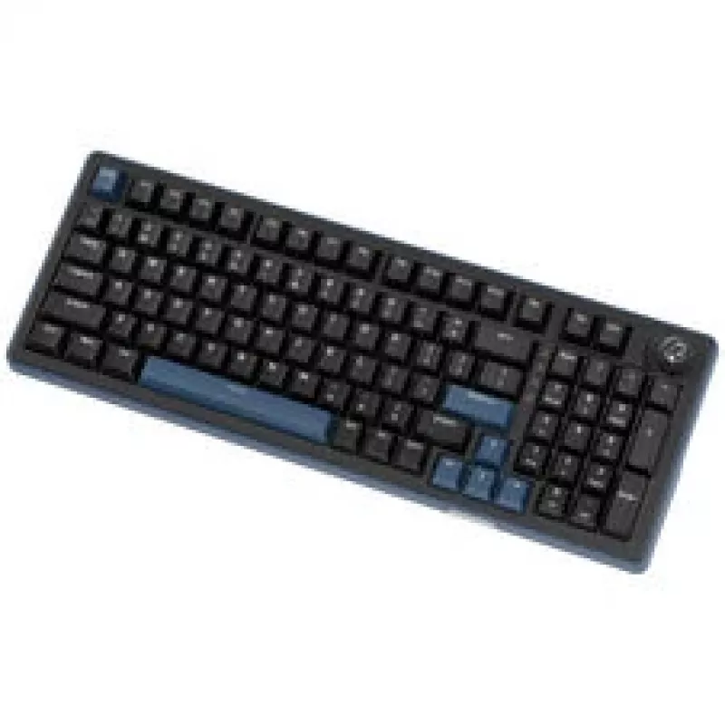 Ducky OK-M 98 mänguklaviatuur, 98% paigutus, vahetatavad lülitid, RGB, ANSI - KTT Baby Blue lülitid