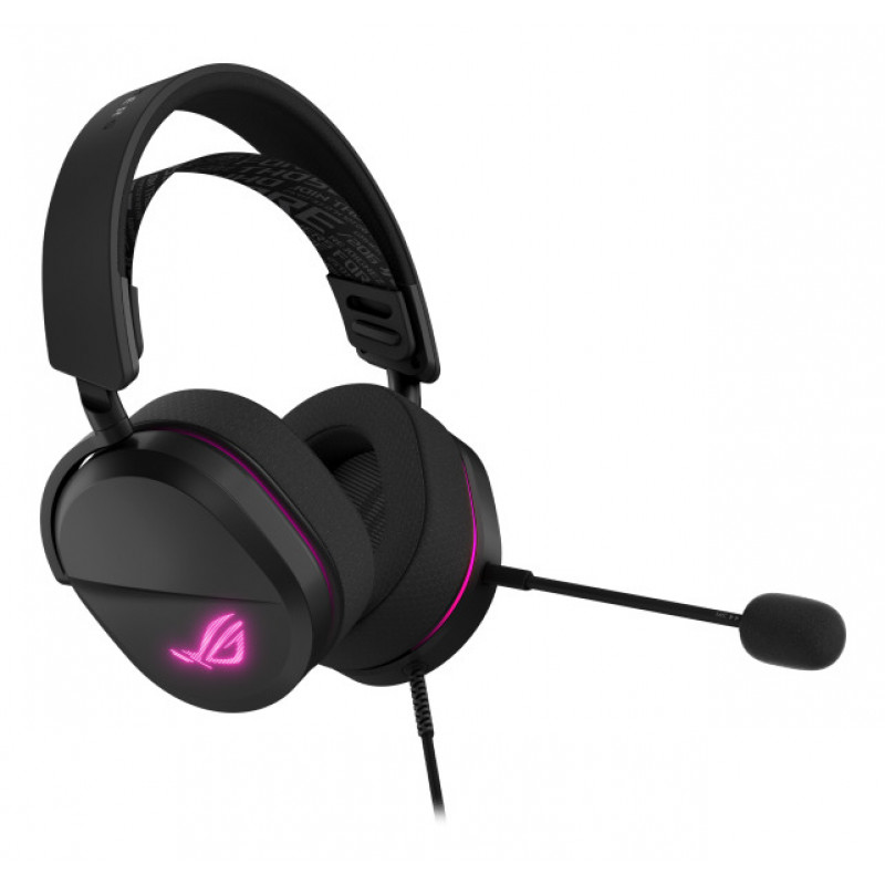 ASUS ROG Pelta Core juhtmega mängupeakomplekt – 50mm Essence draiverid, eemaldatav mikrofon, hübriidsed kõrvapadjad, mitmeplatvormiline