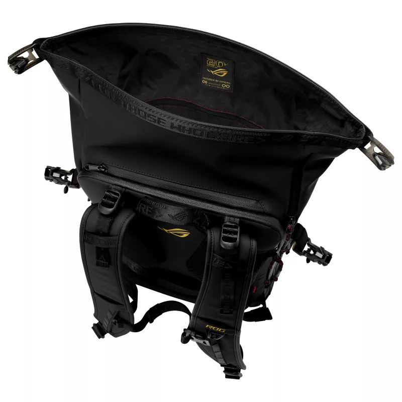 ASUS ROG Slash seljakott BP3802 Edition 20 - 16L veekindel Cordura sülearvuti seljakott kuni 17,3 inch jaoks, must