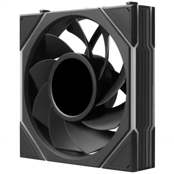 Lian Li UNI FAN TL LCD FLEX Wireless 120mm Reverse Blade ARGB PWM Ventilaator LCD-ekraaniga - Must