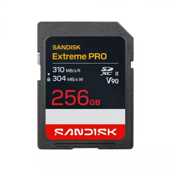 SanDisk Extreme PRO 256 GB SDXC UHS-II V90 U3 Class 10 mälukaart
