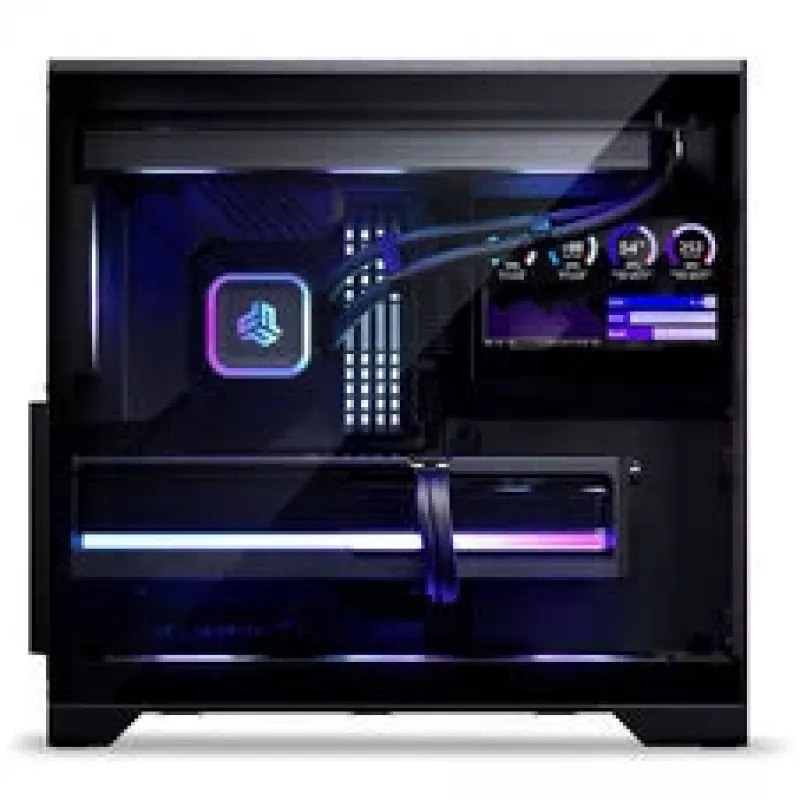 Phanteks XT V5 LCD Midi-Tower PC korpus, ATX, 7-tolline LCD, karastatud klaas - must