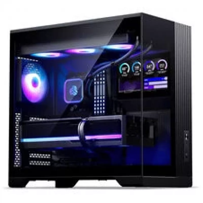 Phanteks XT V5 LCD Midi-Tower PC korpus, ATX, 7-tolline LCD, karastatud klaas - must
