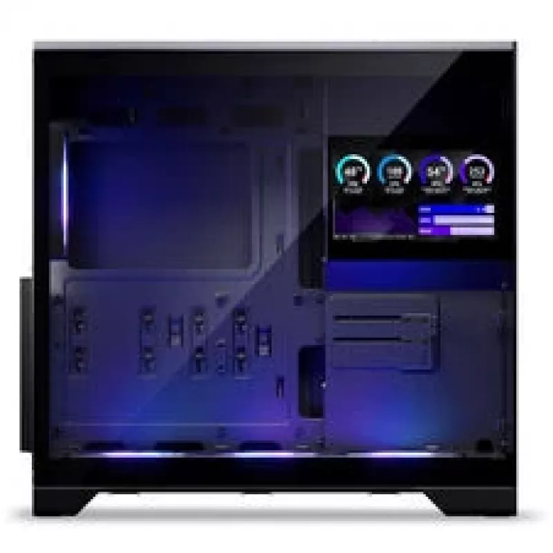 Phanteks XT V5 LCD Midi-Tower PC korpus, ATX, 7-tolline LCD, karastatud klaas - must