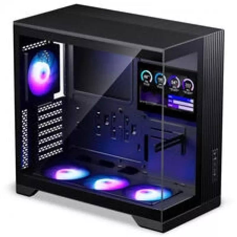 Phanteks XT V5 LCD Midi-Tower PC korpus, ATX, 7-tolline LCD, karastatud klaas - must