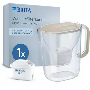 BRITA Style Essential XL veefiltri kann 3,6L valge + MAXTRA PRO Pure Performance liiv