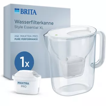BRITA Style Essential XL Valge veefiltri kann MAXTRA PRO Pure Performance filtrikassetiga