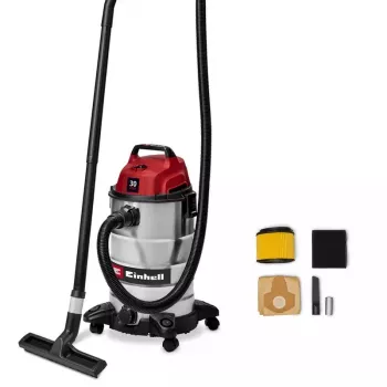 Einhell TC-VC 3055 S 30 L märg- ja kuivimitoruimeja, 950 W, roostevabast terasest paak, puhumisfunktsioon