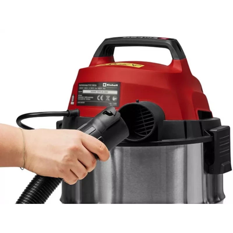 Einhell TC-VC 3055 SA märg- ja kuivimeja koos pistikupesaga, 55L roostevabast terasest paak, 1500W