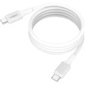 ANSMANN Magnetiline USB-C silikoonkaabel 1,2 m valge