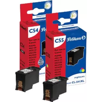 Pelikan Täitevärvikomplekt Canon PG-540XL/CL-541XL jaoks (must, tsüaan, magentapunane, kollane, 4x20 ml)