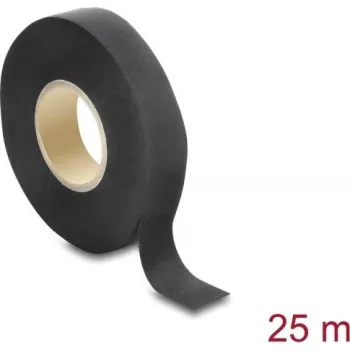 Delock Kangasteip 25 m x 19 mm Rebenemiskindel isekleepuv must