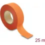 Delock riidest kleeplint 25 m x 25 mm, rebitav, isekleepuv, oranž