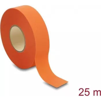 Delock kangasteip 25 m x 25 mm rebenemiskindel isekleepuv oranž