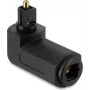 Delock TOSLINK adapter isane-emane, 90° nurga all, 360° pööratav