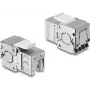 Delock Keystone-moodul RJ45 emane LSA Cat.6A varjestatud ilma tööriistata tolmukaitsega