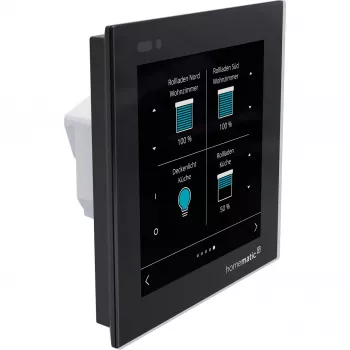 Homematic IP klaasist ekraaniga seinatermostaat (HmIP-WGD) - must