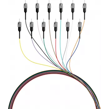 EFB Fiiberpigtail ST 50/125µm OM4, 12-värviline komplekt, 2m