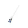 LogiLink PrimeLine Cat.6A/7 S/FTP PIMF Patch-kaabel, 600 MHz, 1,5 m, valge