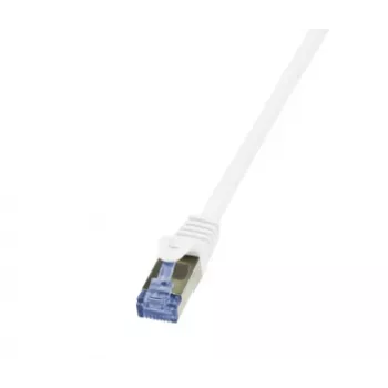LogiLink PrimeLine Cat.6A/7 S/FTP PIMF Patch-kaabel, 600 MHz, 1,5 m, valge