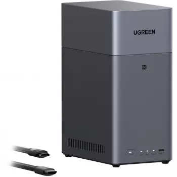 UGREEN DH2300 komplekt koos 2x Seagate IronWolf NAS 4TB CMR (must)