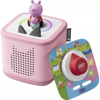 Tonies Toniebox 2 roosa mängukomplekt Peppa Pigiga