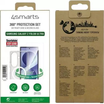 4smarts 360° Protection Set Samsung Galaxy Z Fold8 Ultra jaoks – kaitseümbris, karastatud klaas ja sisemine kile