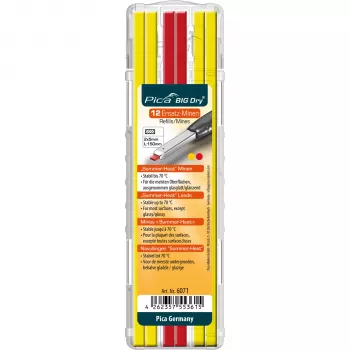 Pica BIG DRY varuplaadid Summer Heat Edition kollane/punane (12-pakk)