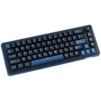 Ducky OK-M 65 mehaaniline mänguklaviatuur, 65% vormitegur, kuumsvahetatav, RGB-taustvalgustus, ANSI-paigutus, KTT Baby Blue lülitid