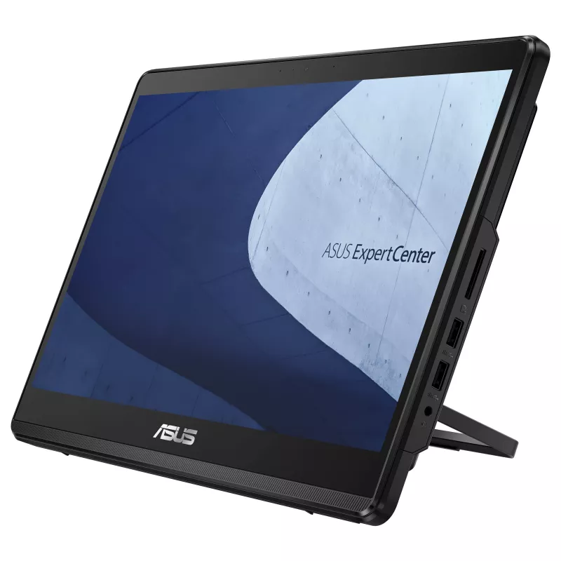ASUS ExpertCenter E1 E1600WKAT-BMR185M All-in-One arvuti - 15,6 inch HD puuteekraan, Intel Celeron N4500, 8GB muutmälu, 128GB SSD, ilma OS-ita, must