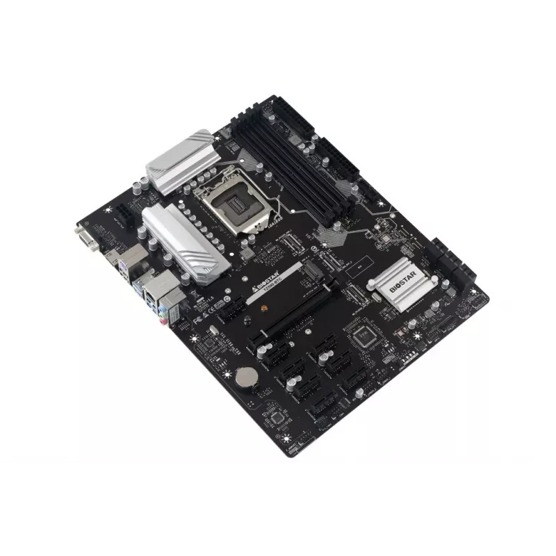 Biostar TZ590-BTC ATX emaplaat 10./11. põlvkonna Inteli protsessoritele, Z590 kiibistik, 10 PCIe x1 pesa, 2.5GbE LAN, optimeeritud kaevandamiseks