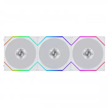 Lian Li UNI FAN TL FLEX Wireless ARGB Reverse Blade 120mm ventilaator 3-pakk kontrolleriga - Valge