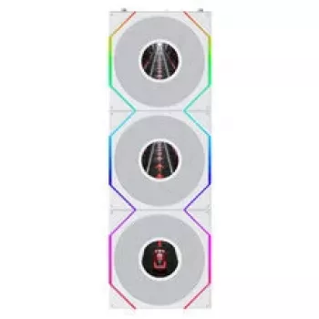 Lian Li UNI FAN TL120 LCD FLEX Wireless ARGB Reverse 3-Pack Valge 120mm korpusventilaator
