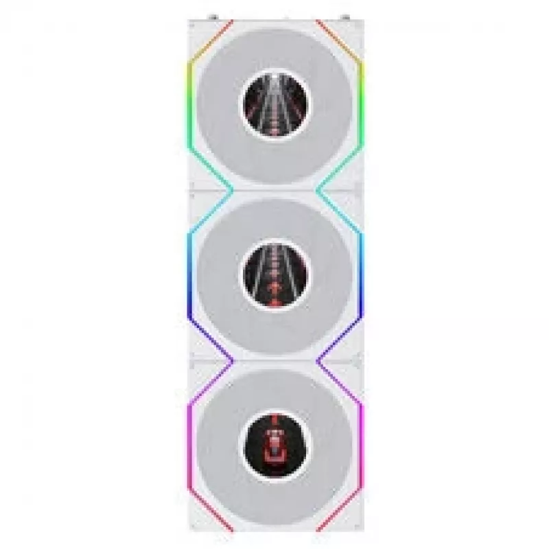 Lian Li UNI FAN TL120 LCD FLEX Wireless ARGB Reverse 3-Pack Valge 120mm korpusventilaator