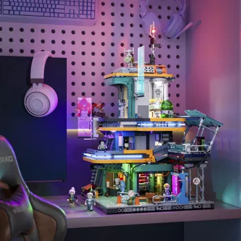 LUMIBRICKS Cyberpunk Neoncity - Korter 1000-osaline pusle