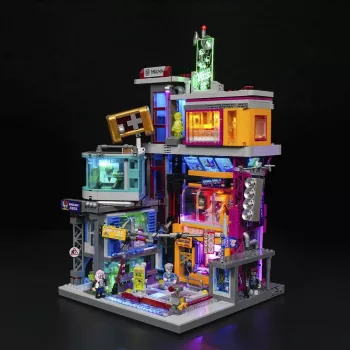 LUMIBRICKS Cyberpunk Neoncity Gamestack LED-neoonmärk