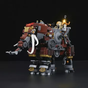 Lumibricks Steamphant Steampunk Elevandi LED Ehituskomplekt 800 tükki USB Toitega Väljapanekumudel